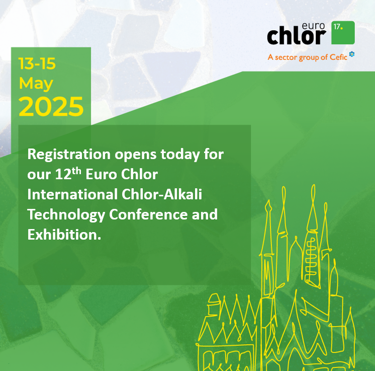 Register today for our 12th Euro Chlor International Chlor-Alkali Technology Conference and Exhibition